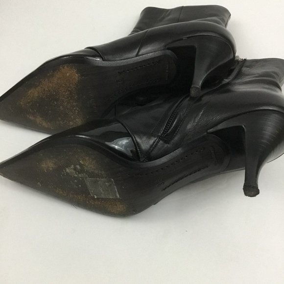 Barbara Bui Peek a Boo Cutout Black Booties Short Boots Heeled Women's 36 - Picture 7 of 8